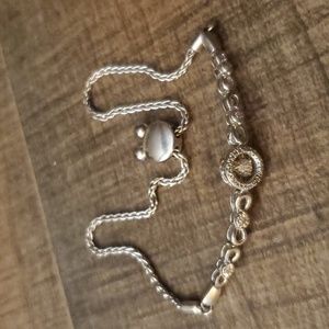 Diamond bolo bracelet